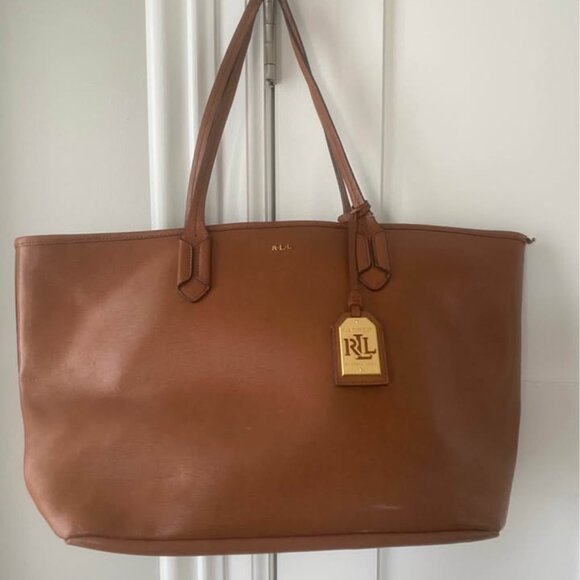 Lauren Ralph Lauren Handbags - Ralph Lauren Leather Tote Bag